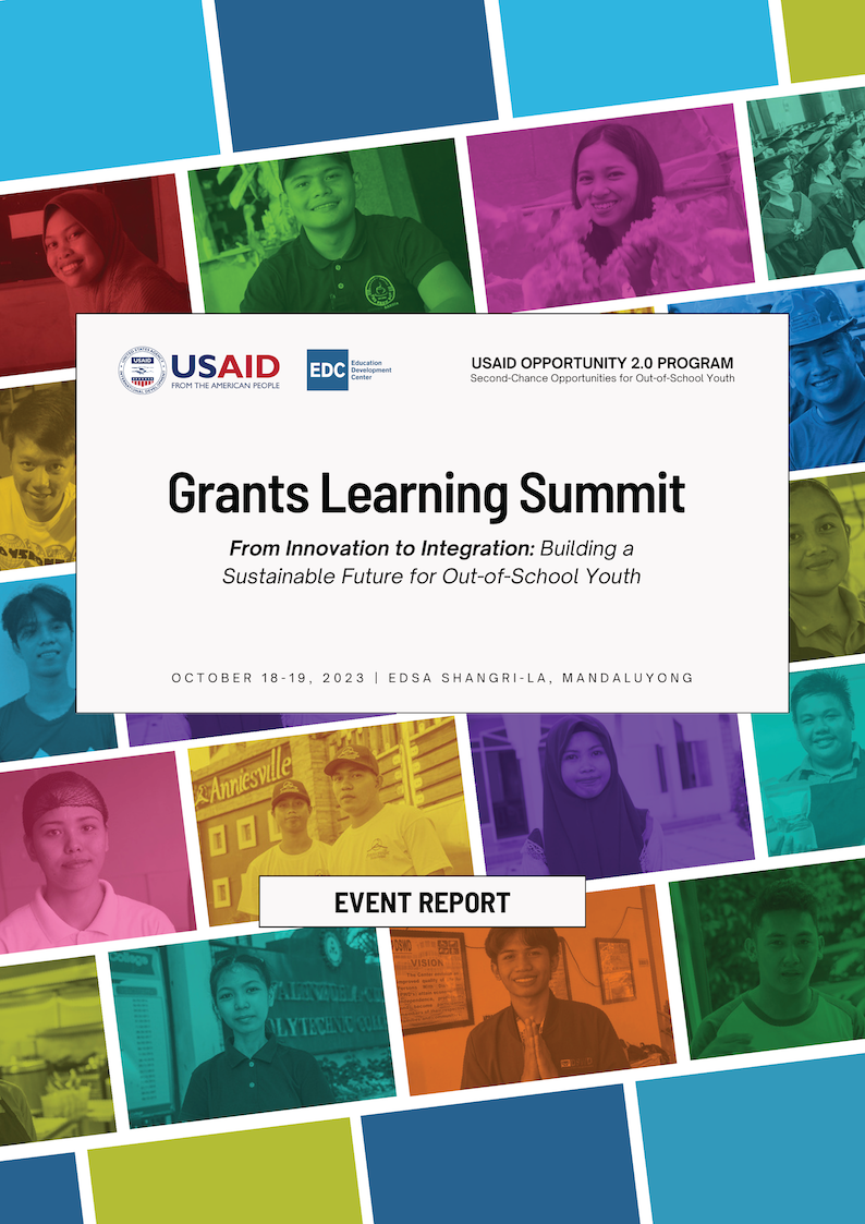Opportunity 2 0 Grants Learning Summit Report Opportunity 2 0